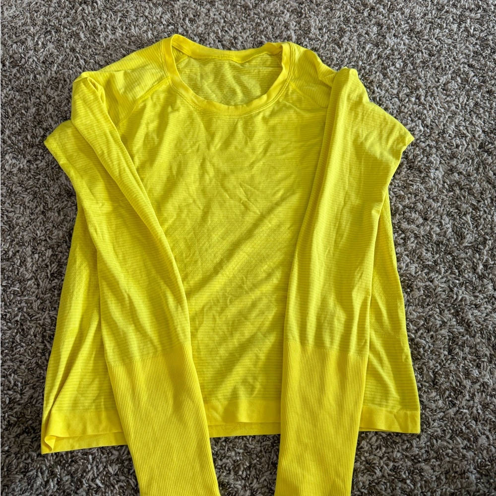 Bright Yellow Long Sleeve Top